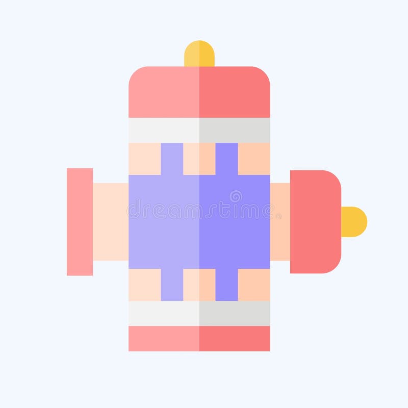 Icon Hydrant. related to Firefighter symbol. flat style. simple design editable. simple illustration vector illustration