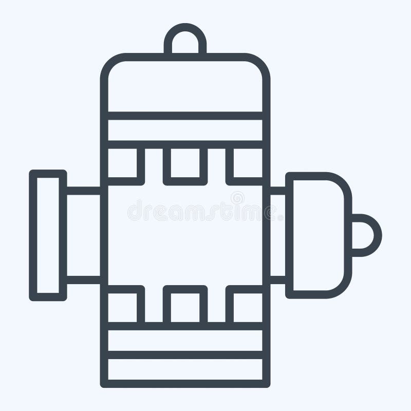 Icon Hydrant. related to Firefighter symbol. line style. simple design editable. simple illustration vector illustration