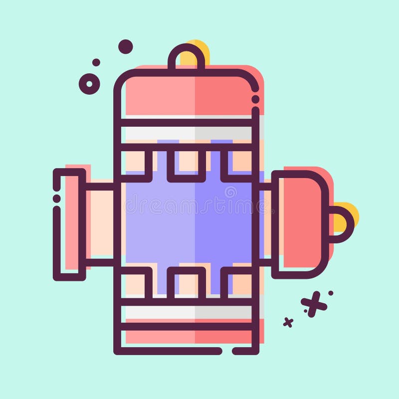 Icon Hydrant. related to Firefighter symbol. MBE style. simple design editable. simple illustration stock illustration
