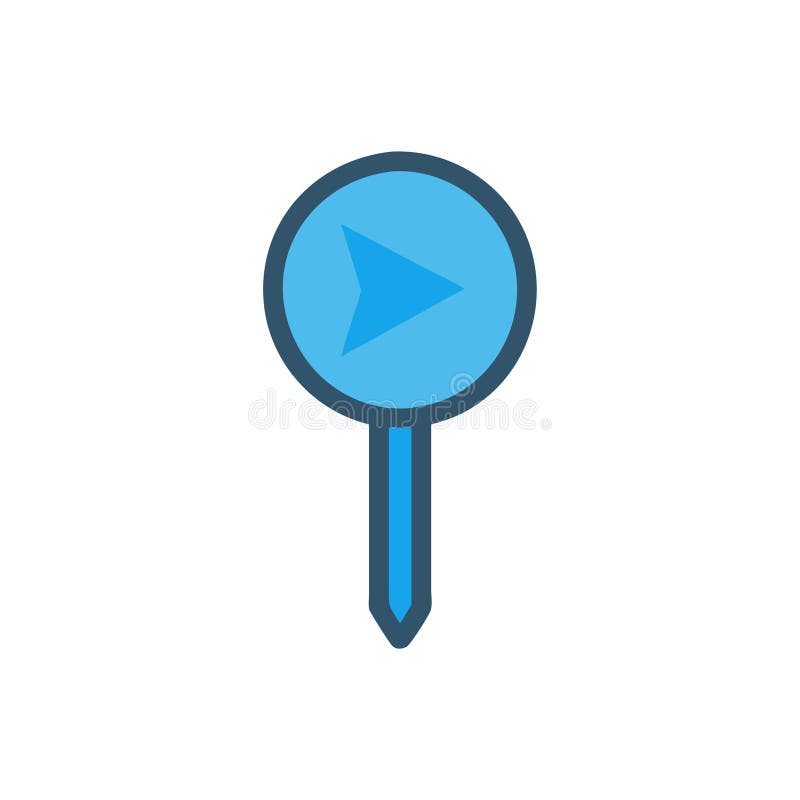 Navigation Pointer Icon Design royalty free illustration