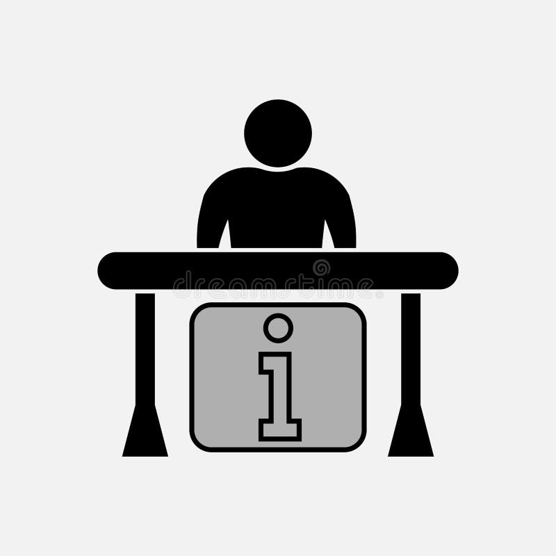 Icon Person Desk Stock Illustrations 14 067 Icon Person Desk