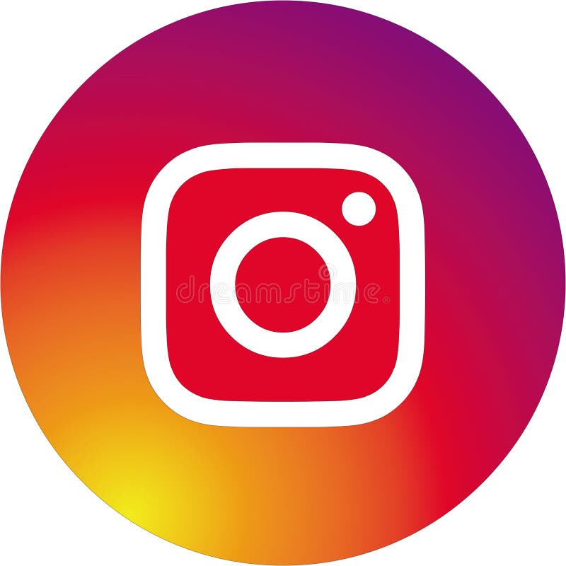 Icon Instagram Colorful Series Editorial Stock Photo - Illustration of ...