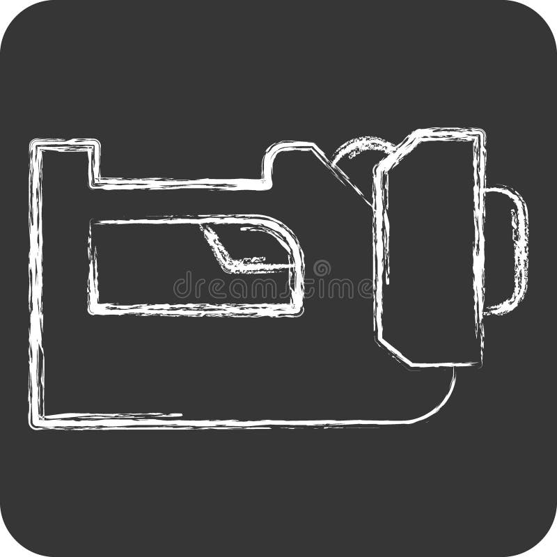 Icon Lantern. related to Firefighter symbol. chalk Style. simple design editable. simple illustration vector illustration