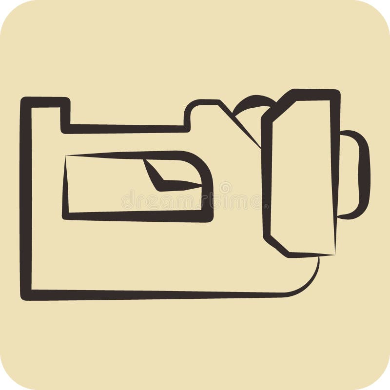 Icon Lantern. related to Firefighter symbol. hand drawn style. simple design. simple illustration vector illustration
