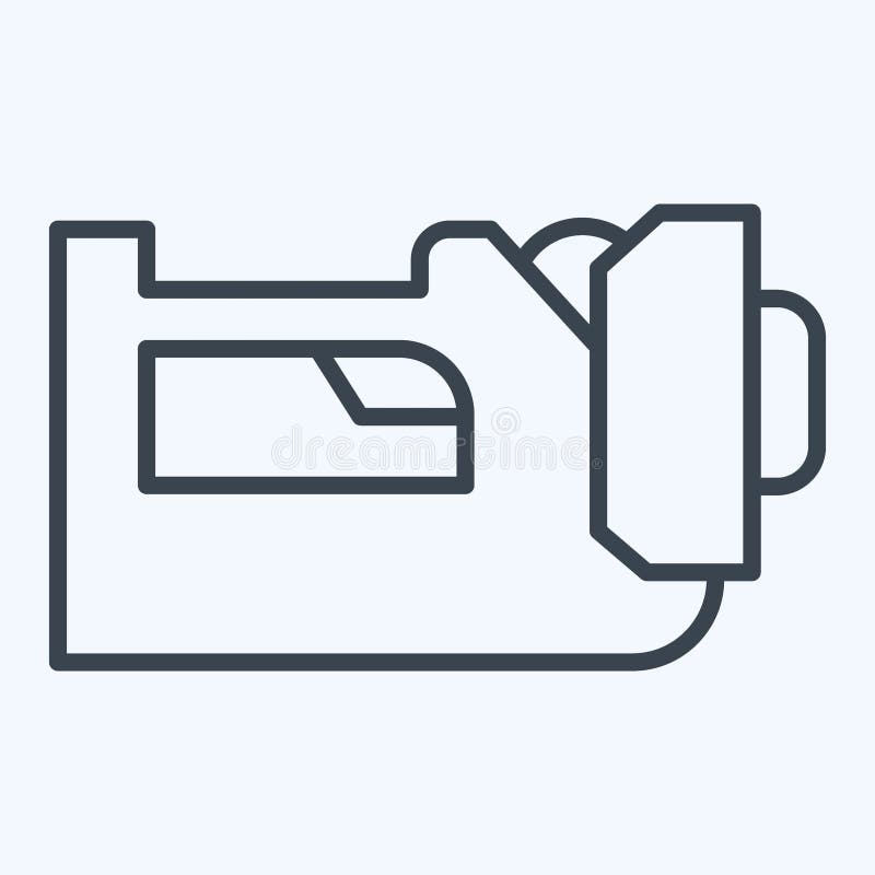 Icon Lantern. related to Firefighter symbol. line style. simple design editable. simple illustration stock illustration