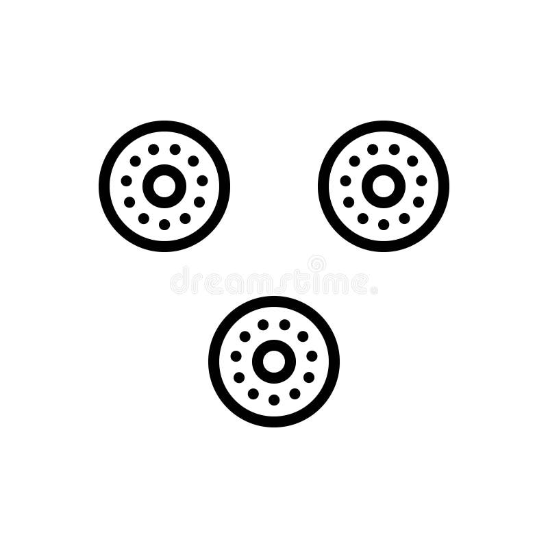 Black Line Icon for because, Math Symbol and Monkeypox Stock