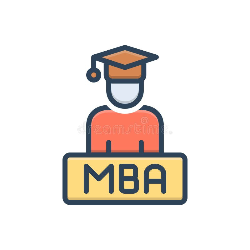 Color Illustration Icon For Mba Academic And Degree Stock Vector color-illustration-icon-for-mba-academic-and-degree-stock-vector