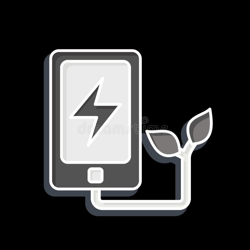 Icon Mobile. related to Ecology symbol. glossy style. simple design editable. simple illustration stock illustration