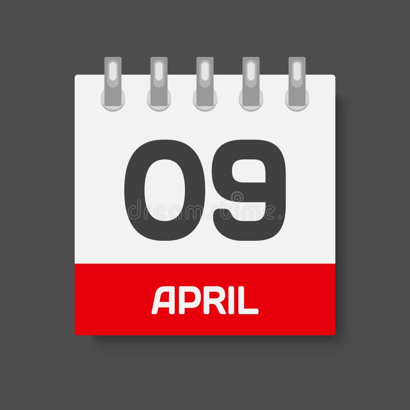 April 9th Stock Illustrations – 143 April 9th Stock Illustrations, Vectors  & Clipart - Dreamstime