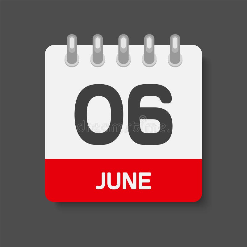 6th June Stock Illustrations – 330 6th June Stock Illustrations, Vectors &  Clipart - Dreamstime
