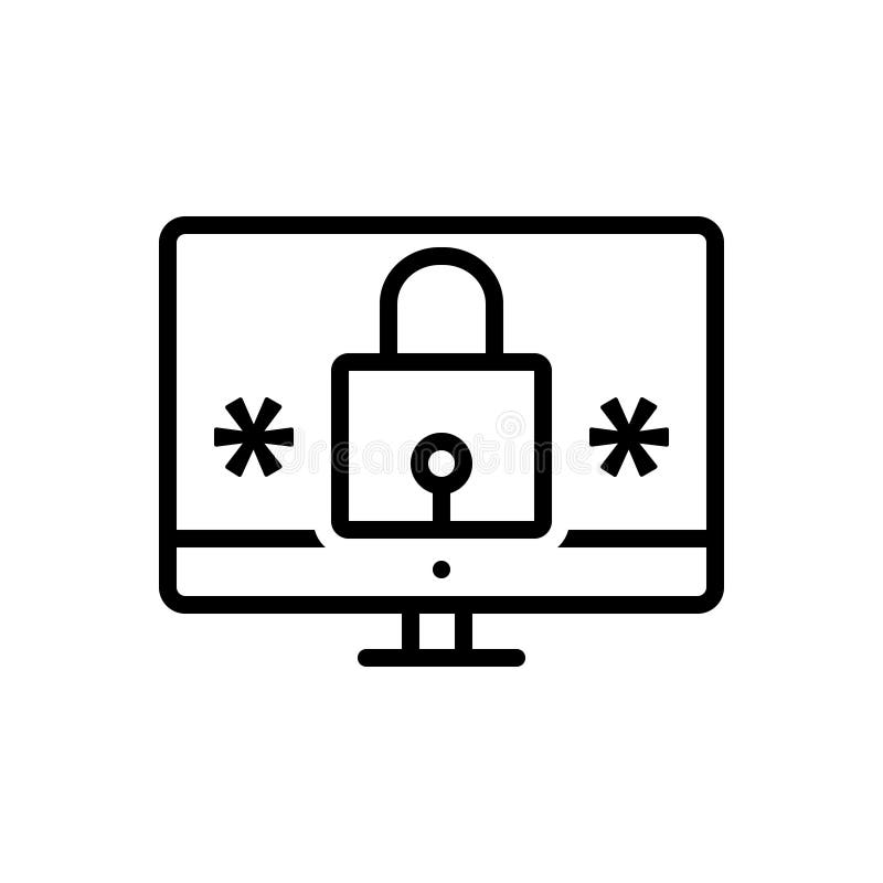 Password Manager Vector Icon Stock Vector - Illustration of protected ...