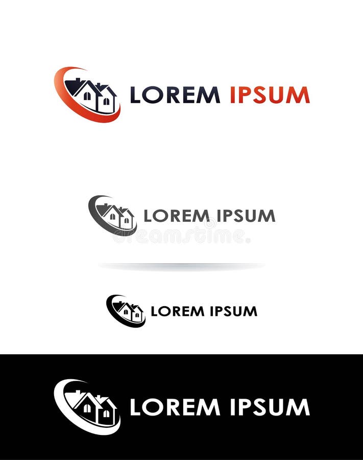 Icon for Real Estate, Construction and Insurance Business Stock Vector