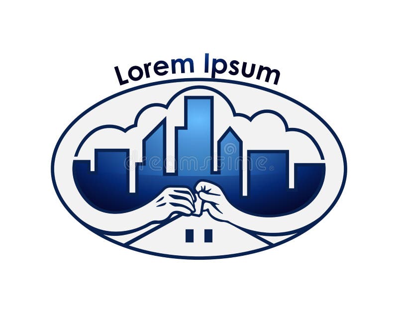 Icon for Real Estate, Construction and Insurance Business Stock Vector