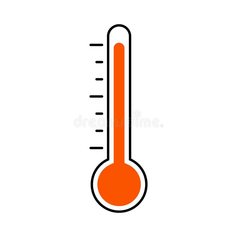 Thermometer Indicates Extremely High Temperature Heating Stock Illustration  144227182