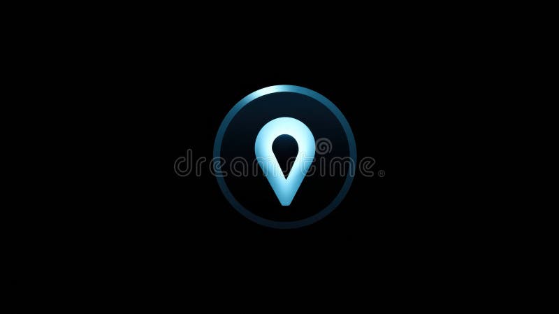 Icon Representing Anonymous Web Browsing With VPN Trail on Dark Background Highlighting Online Privacy stock photo