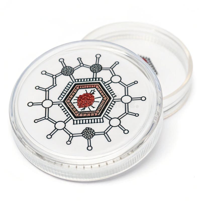 Nanotechnology icon isolated on white background vector illustration