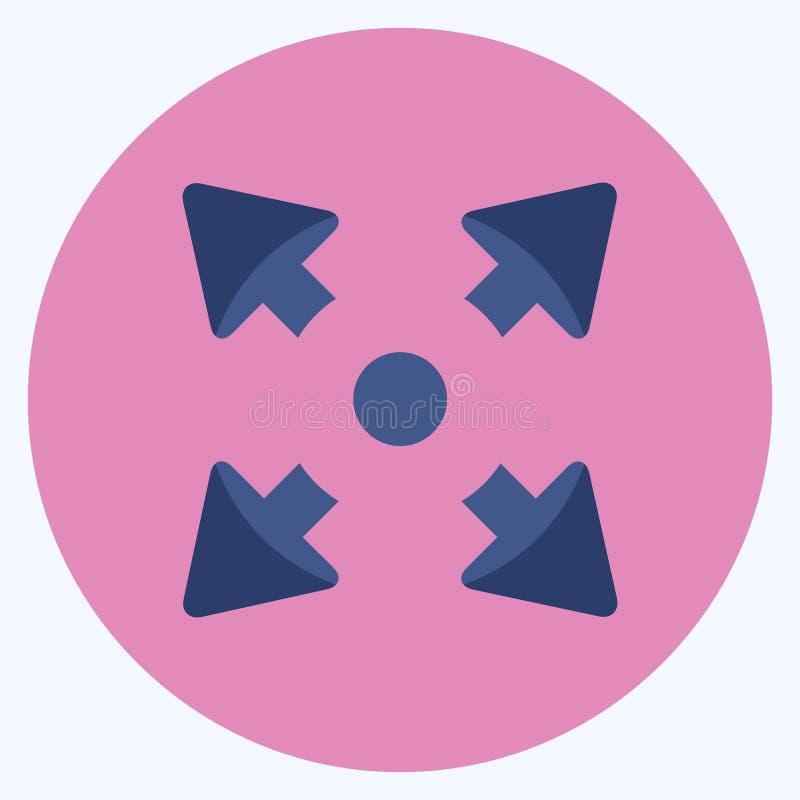 Icon Scale Down Flat Style,Simple Illustration,Editable Stroke Stock Vector Illustration of