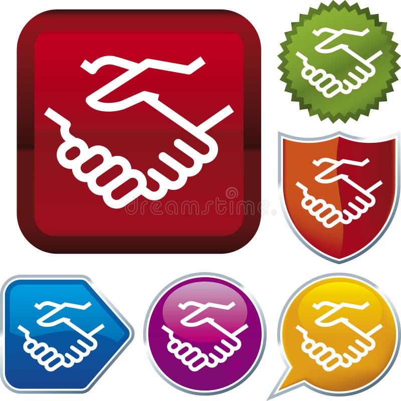 Icon series: handshake (vector) vector illustration Icon series: handshake (vector) vector illustration