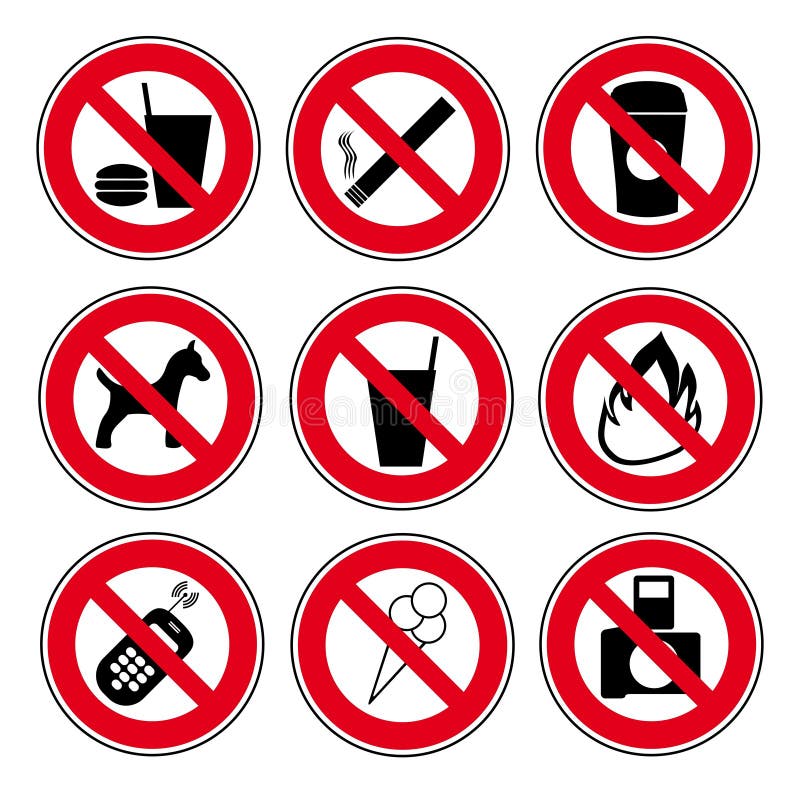 Forbidden sign, Stock vector