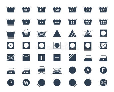 Laundry Care Icons Stock Illustrations – 3,020 Laundry Care Icons Stock ...