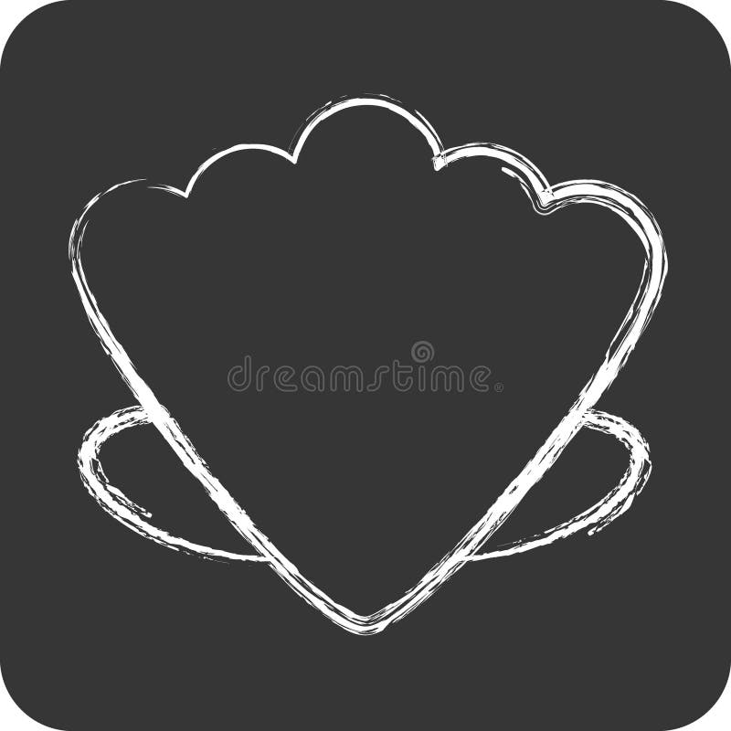 Icon Shell. suitable for Summer symbol. chalk Style. simple design editable. design template vector. simple illustration royalty free illustration