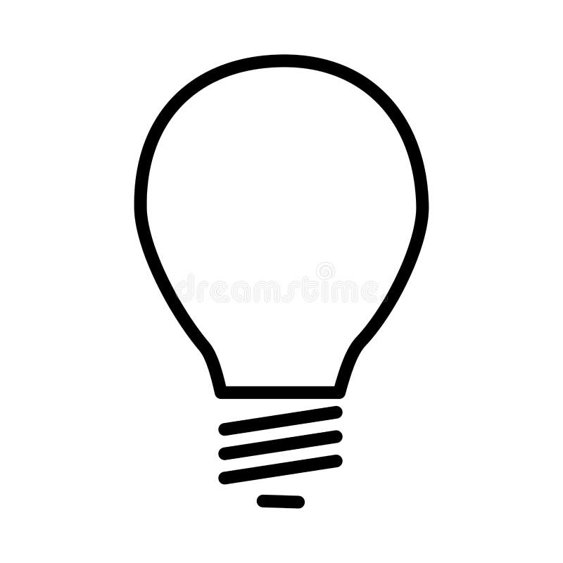 hand drawing light bulb on white background 21470659 Vector Art at