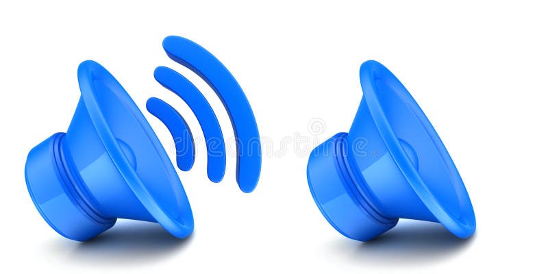 Icon of sound stock illustration