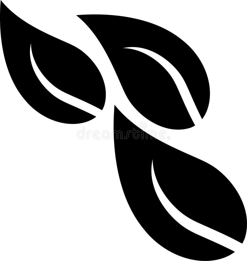 Tea leaves flat icon illustration vector solid color