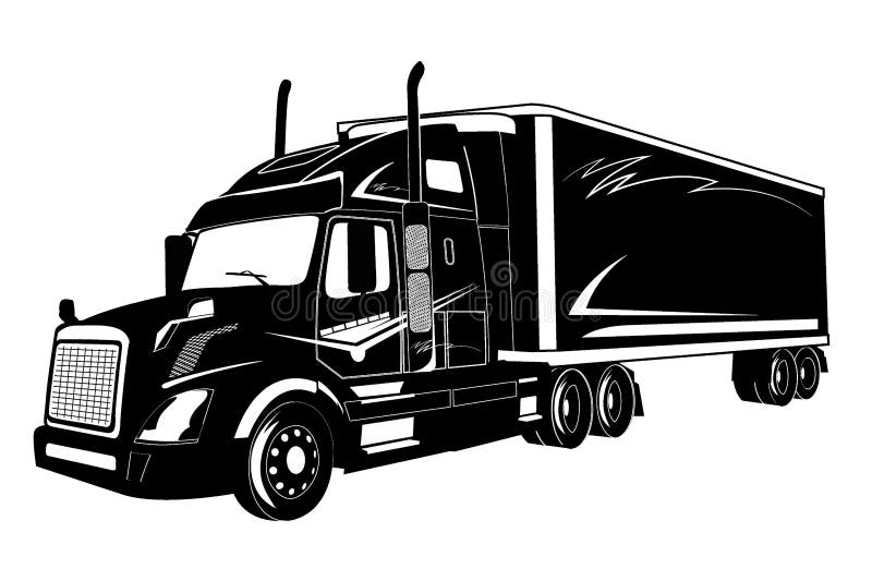 Icon Of Truck, Semi Truck, Vector Illustration Stock Vector - Illustration  of truck, industrial: 101981937