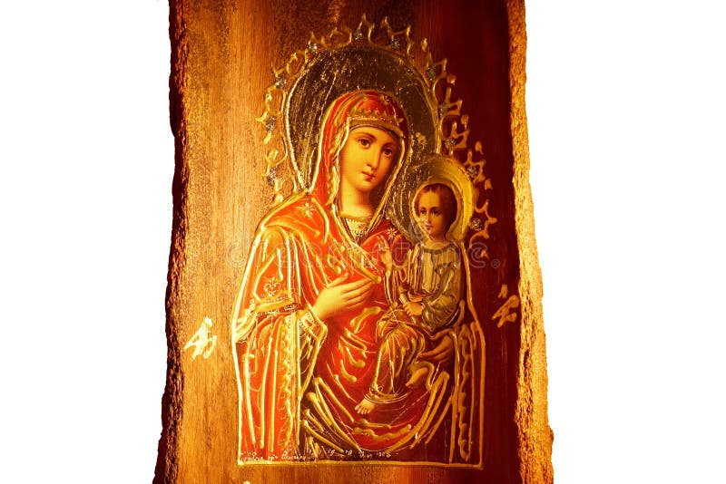 Icon of Virgin Mary and Jesus Christ