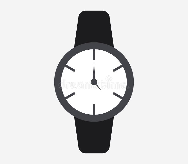 Icon wristwatch illustrated