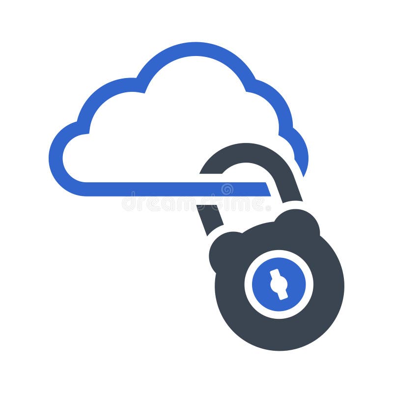 Icona blocco cloud illustrazione vettoriale