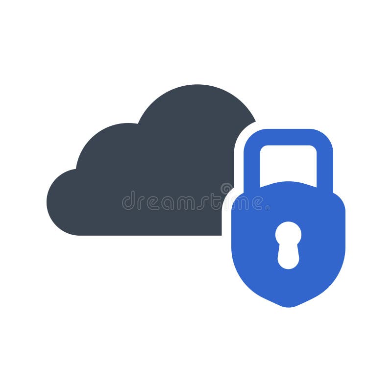 Icona blocco cloud illustrazione vettoriale