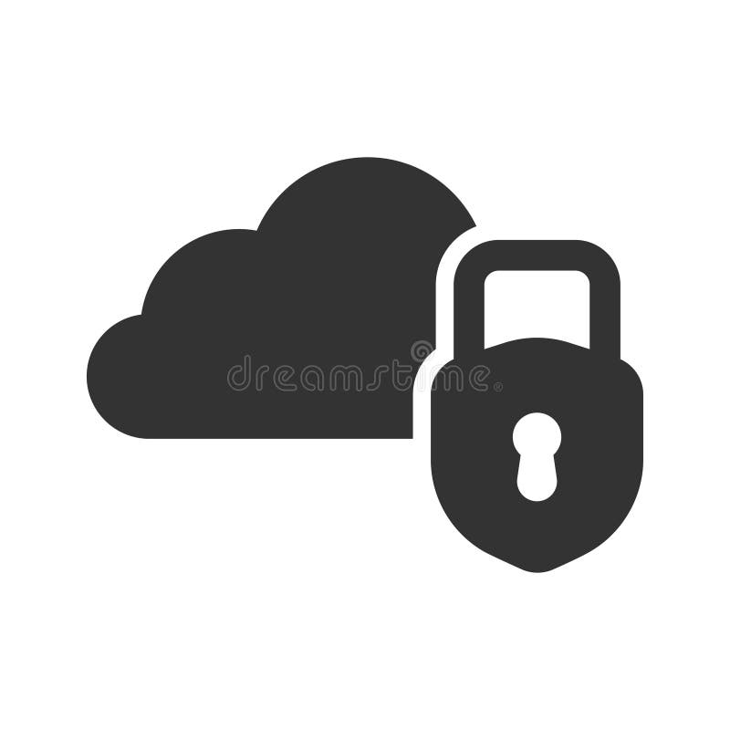 Icona blocco cloud illustrazione di stock