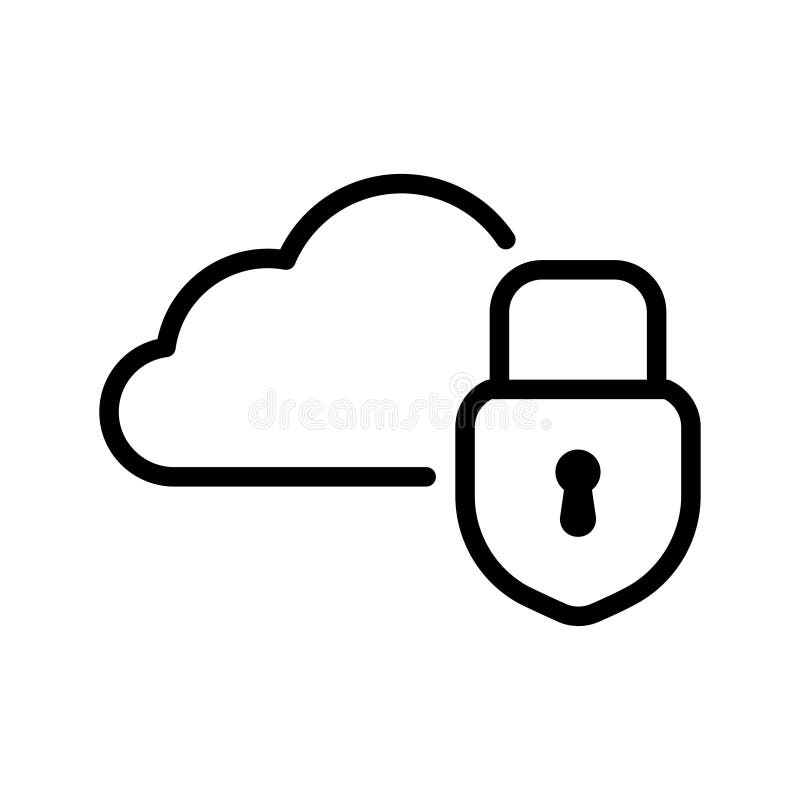 Icona blocco cloud illustrazione vettoriale