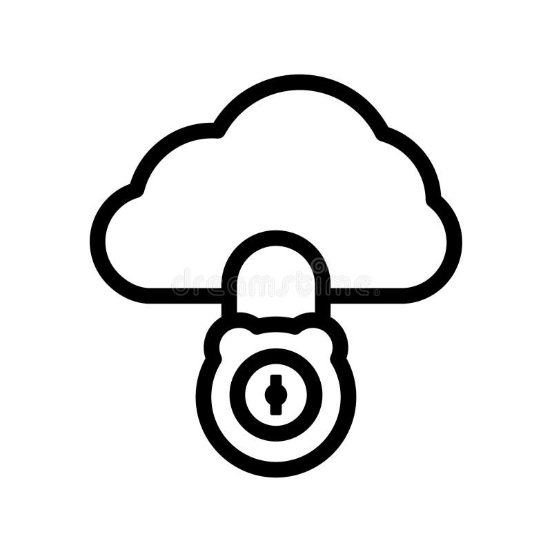 Icona blocco cloud illustrazione di stock