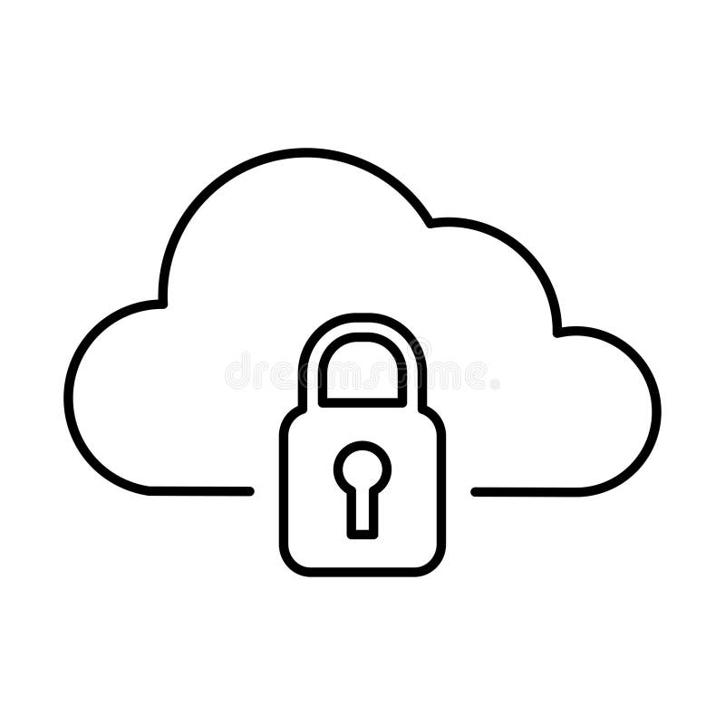 Icona blocco cloud in stile struttura royalty illustrazione gratis