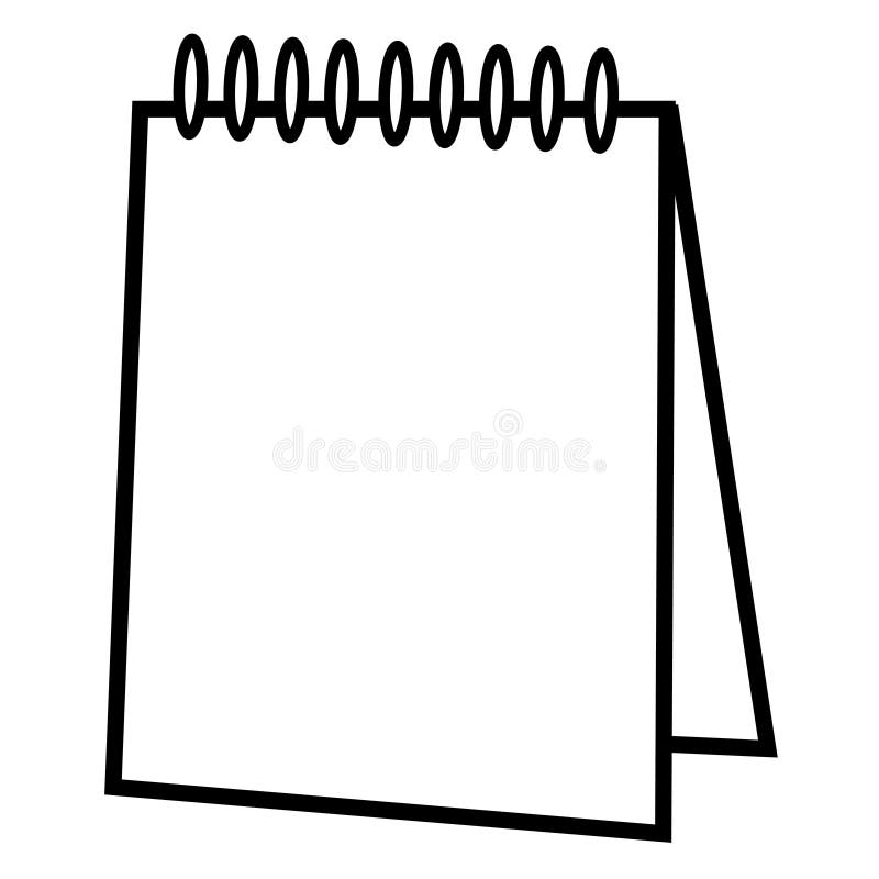 Icona Blocco note associato a spirale vuoto royalty illustrazione gratis Icona Blocco note associato a spirale vuoto royalty illustrazione gratis