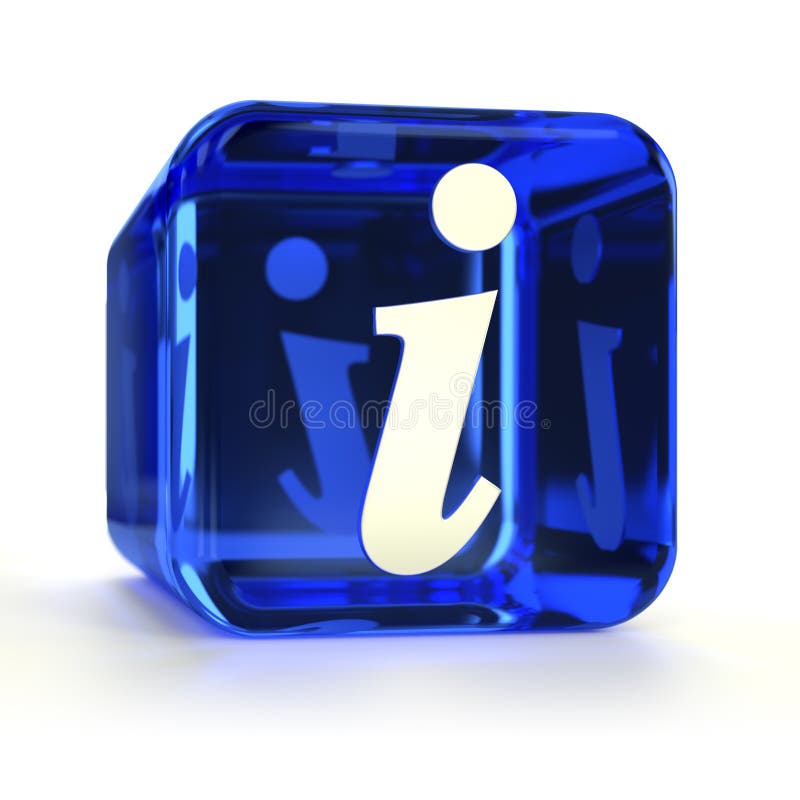 Icona blu di Info illustrazione di stock Icona blu di Info illustrazione di stock