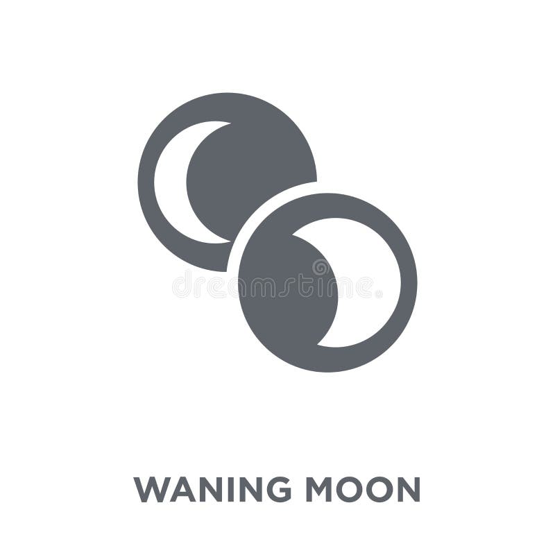 Icona calante della luna dalla raccolta del tempo royalty illustrazione gratis Icona calante della luna dalla raccolta del tempo royalty illustrazione gratis
