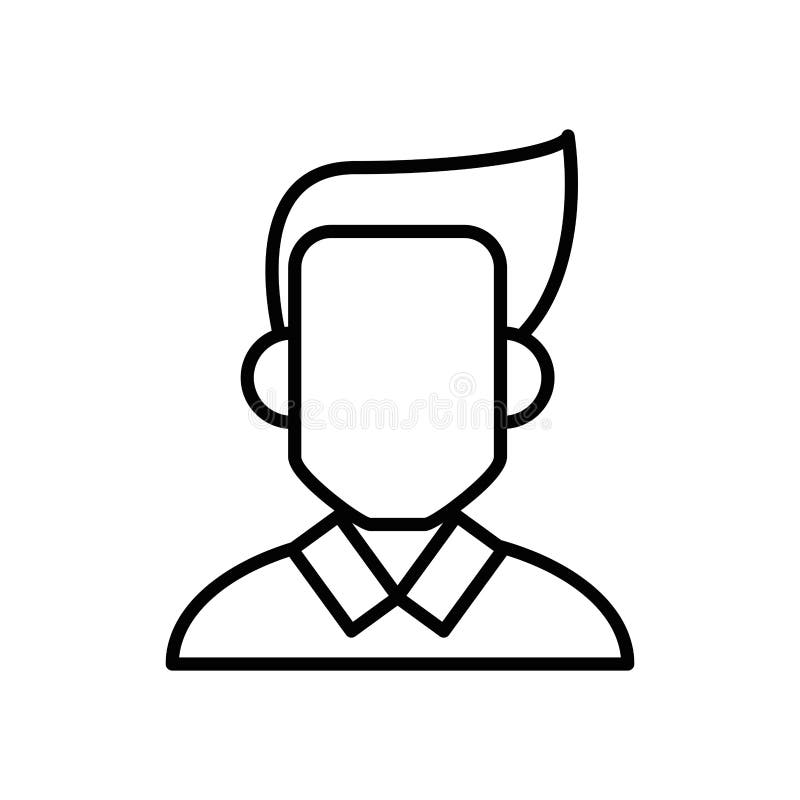 Icona carattere avatar per giovani uomini d'affari illustrazione vettoriale Icona carattere avatar per giovani uomini d'affari illustrazione vettoriale