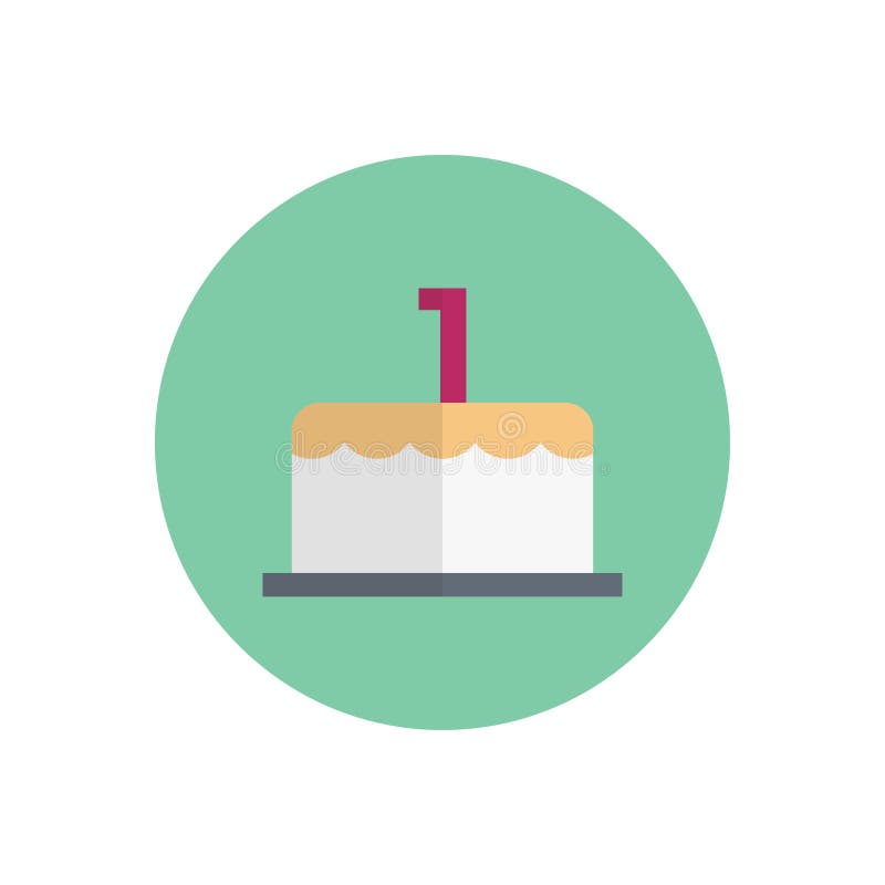 Icona colore piatto vettore di compleanno. Icona di compleanno per la progettazione del sito Web e lo sviluppo dello sviluppo dello sviluppo desktop. pacchetto di premi.
