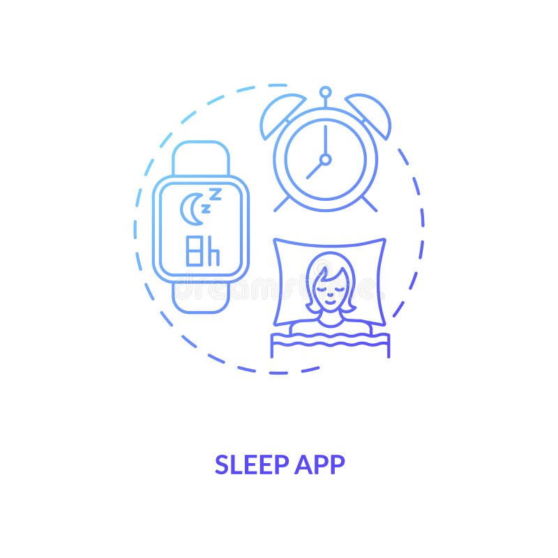 Icona concetto app sospensione illustrazione di stock