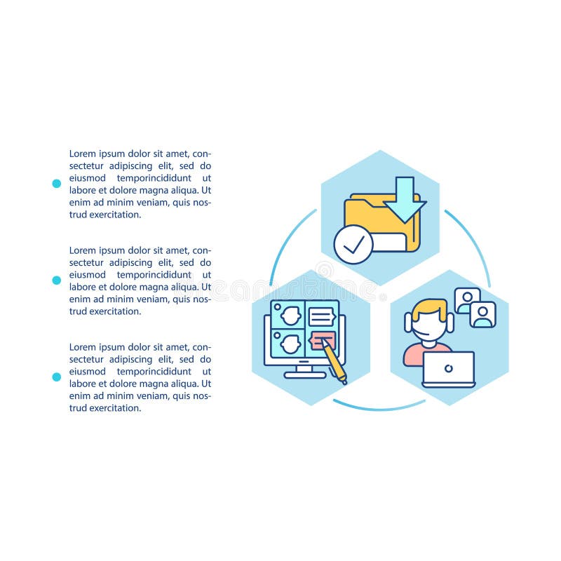 Icona concetto software per l'analisi della forza lavoro con testo illustrazione di stock
