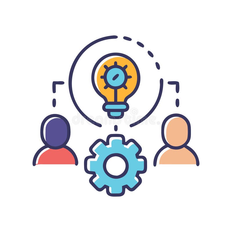 Icona creativa di brainstorming illustrazione vettoriale