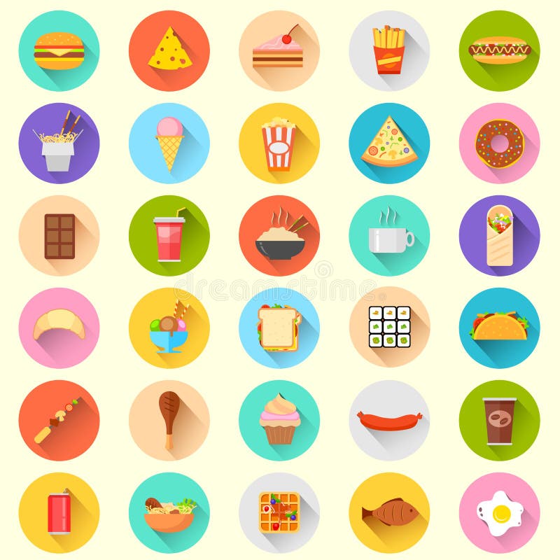 Icona degli alimenti a rapida preparazione illustrazione vettoriale