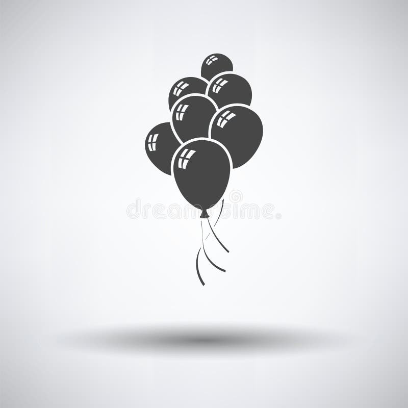 Icona dei palloni e delle stelle del partito royalty illustrazione gratis Icona dei palloni e delle stelle del partito royalty illustrazione gratis