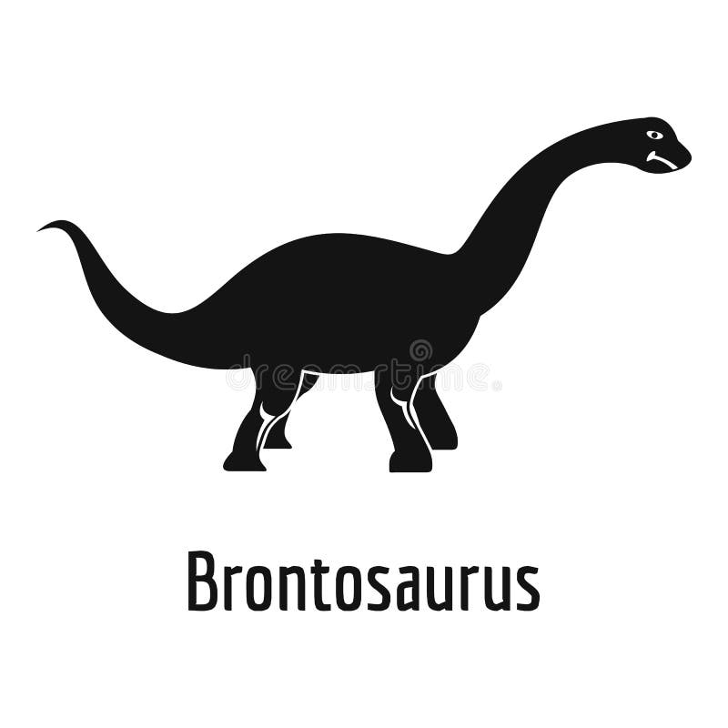 Icona del brontosauro, stile semplice illustrazione vettoriale Icona del brontosauro, stile semplice illustrazione vettoriale