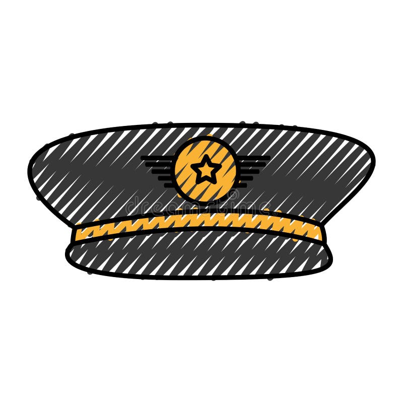 Icona del cappello dell'ufficiale di esercito illustrazione di stock Icona del cappello dell'ufficiale di esercito illustrazione di stock