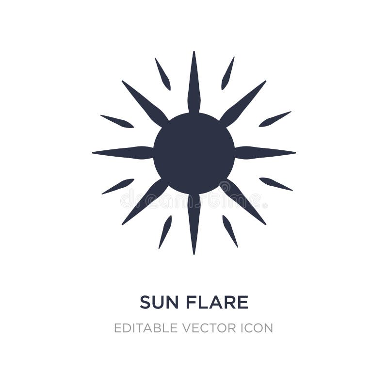 icona del chiarore del sole su fondo bianco Illustrazione semplice dell'elemento dal concetto della natura illustrazione vettoriale icona del chiarore del sole su fondo bianco Illustrazione semplice dell'elemento dal concetto della natura illustrazione vettoriale
